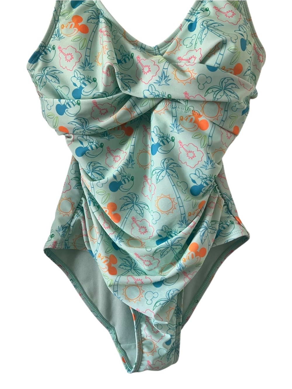 Disney Minnie & Mickey Mouse Tropical Print Womens Swimsuit Size XS - Picture 6 of 15